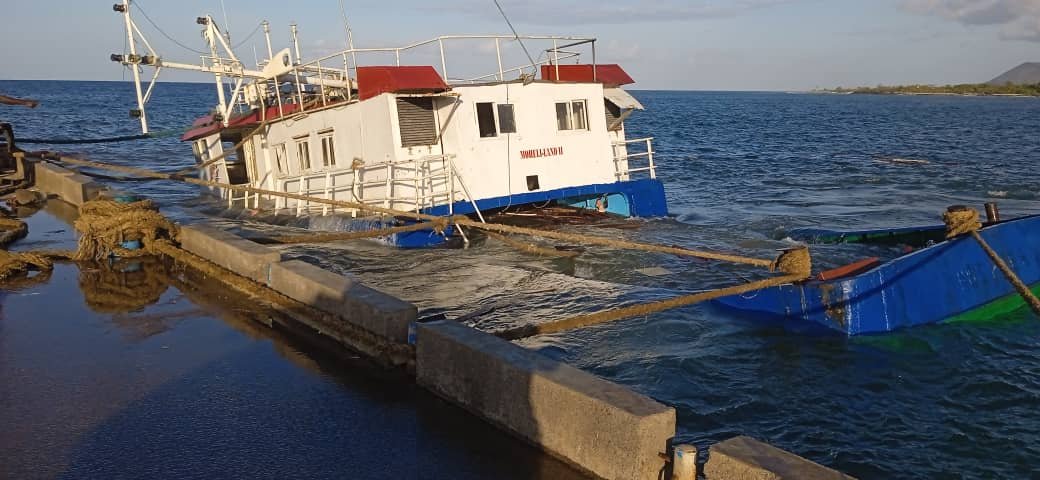 image Le navire ville de Fomboni a fait naufrage au port de Bangoma